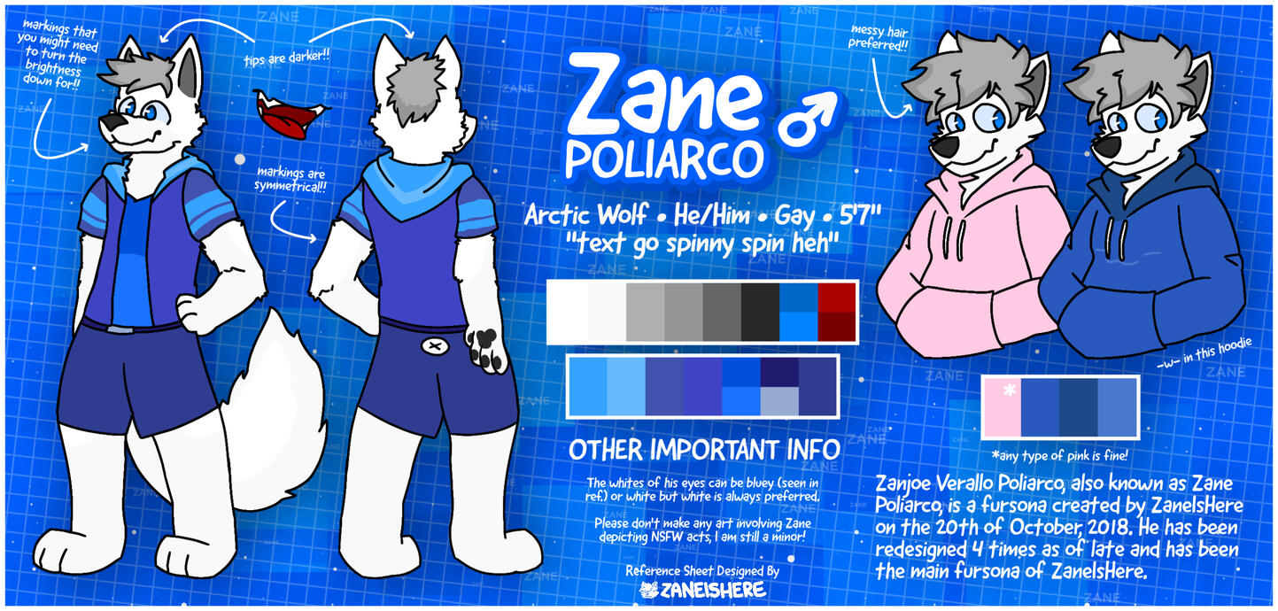 Zanjoe Poliarco • Official Character Reference Sheet