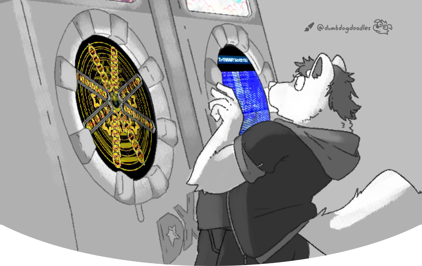 Zanjoe Being Jumpscared By Circles Drawn by DumbDogDoodles