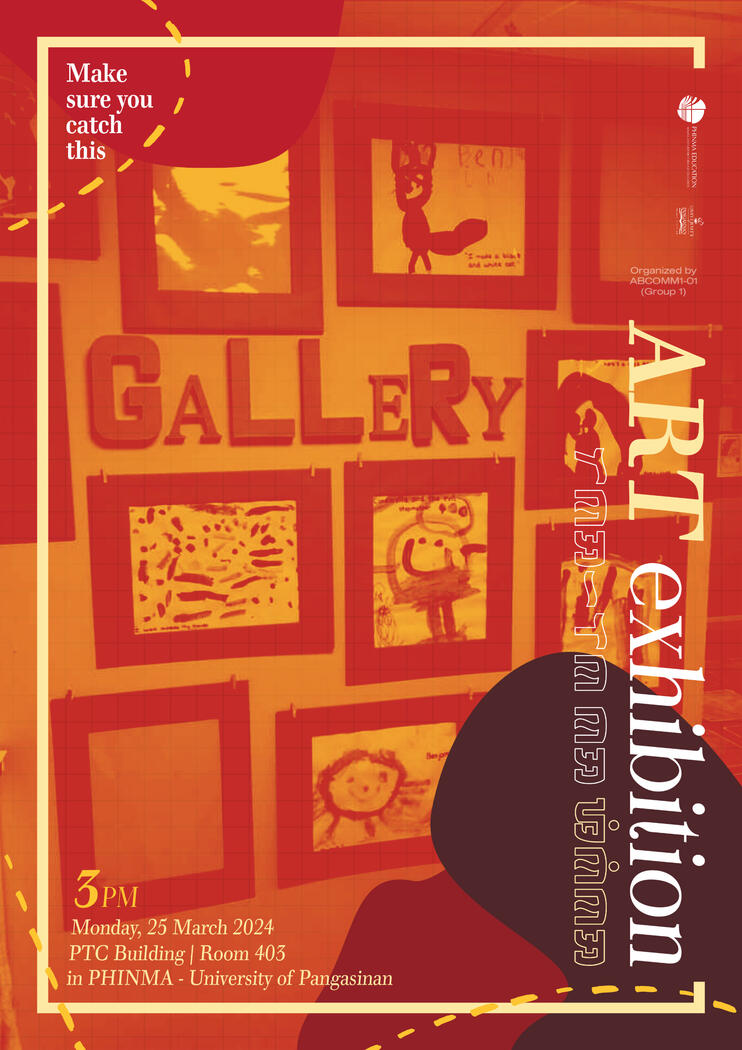 Art Exhibition event poster, 2024 • student work 