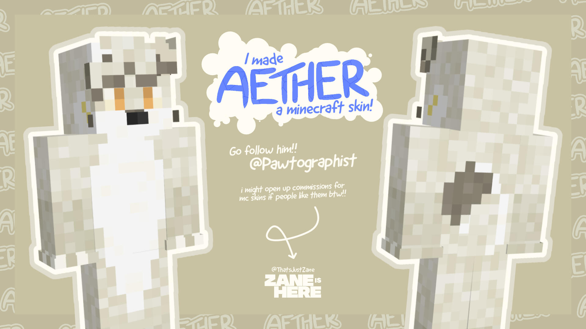 Minecraft Skin Showcase: Aether 2023 • personal work • link to post 